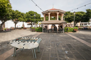 Table football on the Plaza de los Remedios in Buenavista del Norte, Tenerife, Canary Islands, Spain Table football on the Plaza de los Remedios in Buenavista del Norte, Tenerife, Canary Islands, Spain